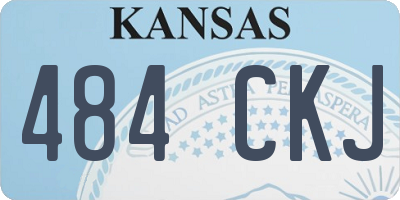 KS license plate 484CKJ