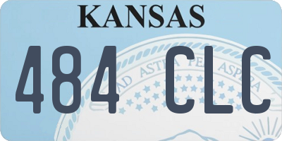 KS license plate 484CLC