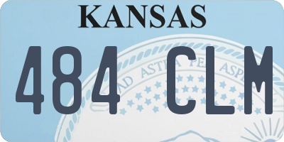 KS license plate 484CLM