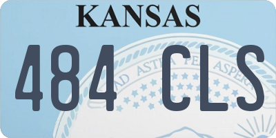 KS license plate 484CLS