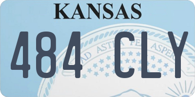 KS license plate 484CLY