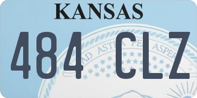 KS license plate 484CLZ