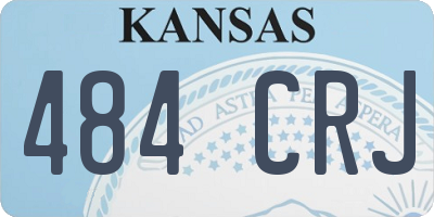 KS license plate 484CRJ