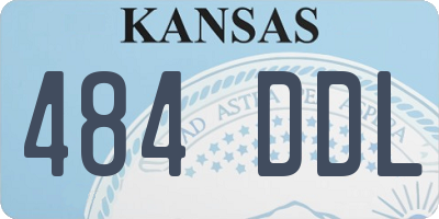 KS license plate 484DDL