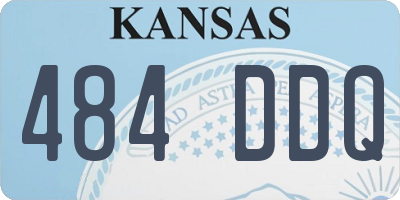 KS license plate 484DDQ