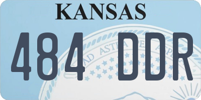 KS license plate 484DDR