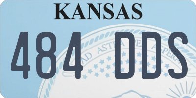 KS license plate 484DDS