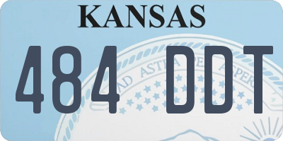 KS license plate 484DDT