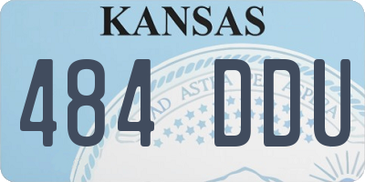 KS license plate 484DDU