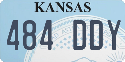 KS license plate 484DDY