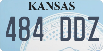 KS license plate 484DDZ