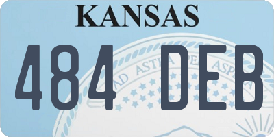 KS license plate 484DEB