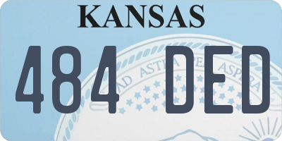 KS license plate 484DED