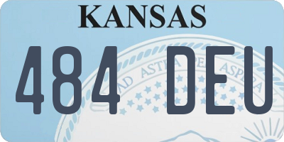 KS license plate 484DEU