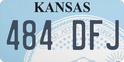 KS license plate 484DFJ