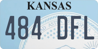 KS license plate 484DFL