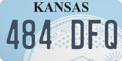 KS license plate 484DFQ