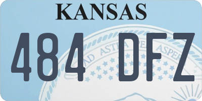 KS license plate 484DFZ