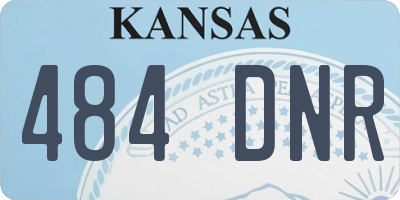 KS license plate 484DNR