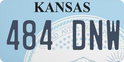 KS license plate 484DNW