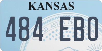 KS license plate 484EBO