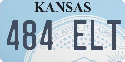 KS license plate 484ELT