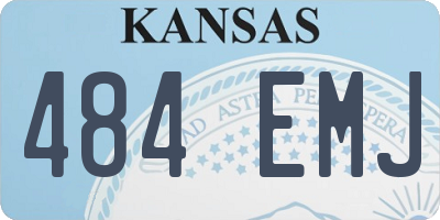 KS license plate 484EMJ