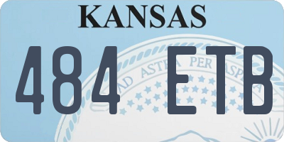 KS license plate 484ETB