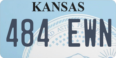 KS license plate 484EWN