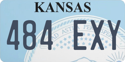 KS license plate 484EXY