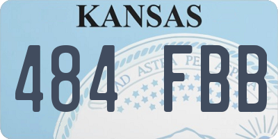 KS license plate 484FBB