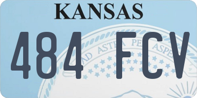 KS license plate 484FCV