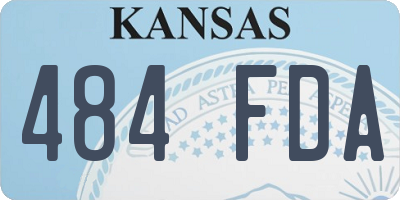KS license plate 484FDA