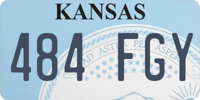 KS license plate 484FGY