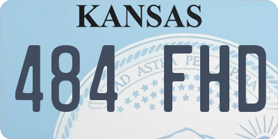 KS license plate 484FHD