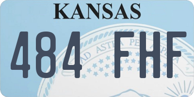 KS license plate 484FHF