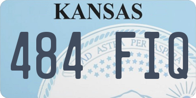 KS license plate 484FIQ