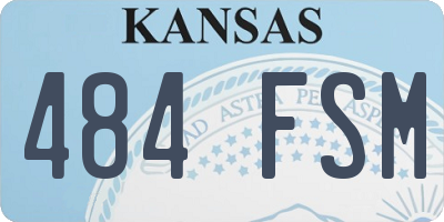 KS license plate 484FSM