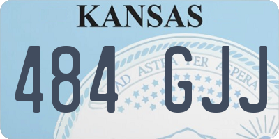 KS license plate 484GJJ