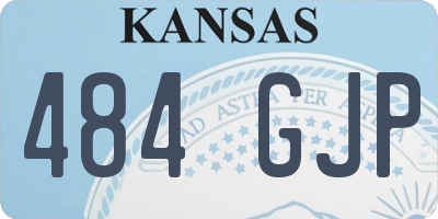 KS license plate 484GJP