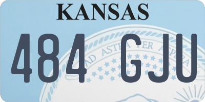 KS license plate 484GJU