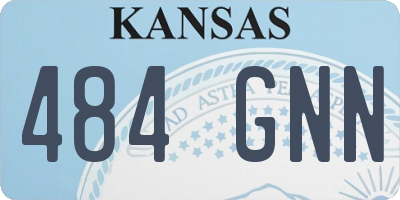 KS license plate 484GNN