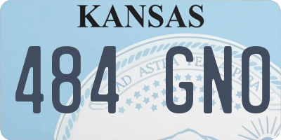 KS license plate 484GNO
