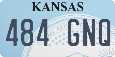 KS license plate 484GNQ