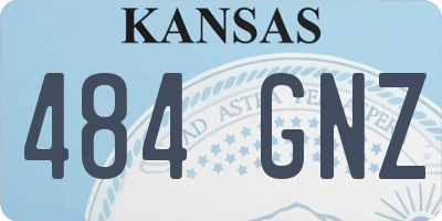 KS license plate 484GNZ