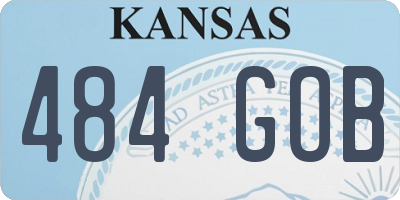 KS license plate 484GOB