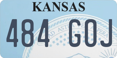 KS license plate 484GOJ