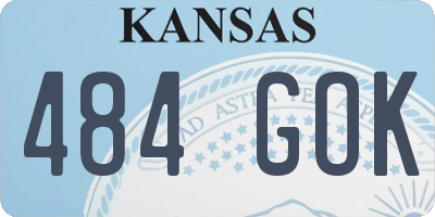 KS license plate 484GOK