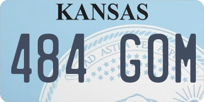 KS license plate 484GOM