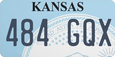 KS license plate 484GQX
